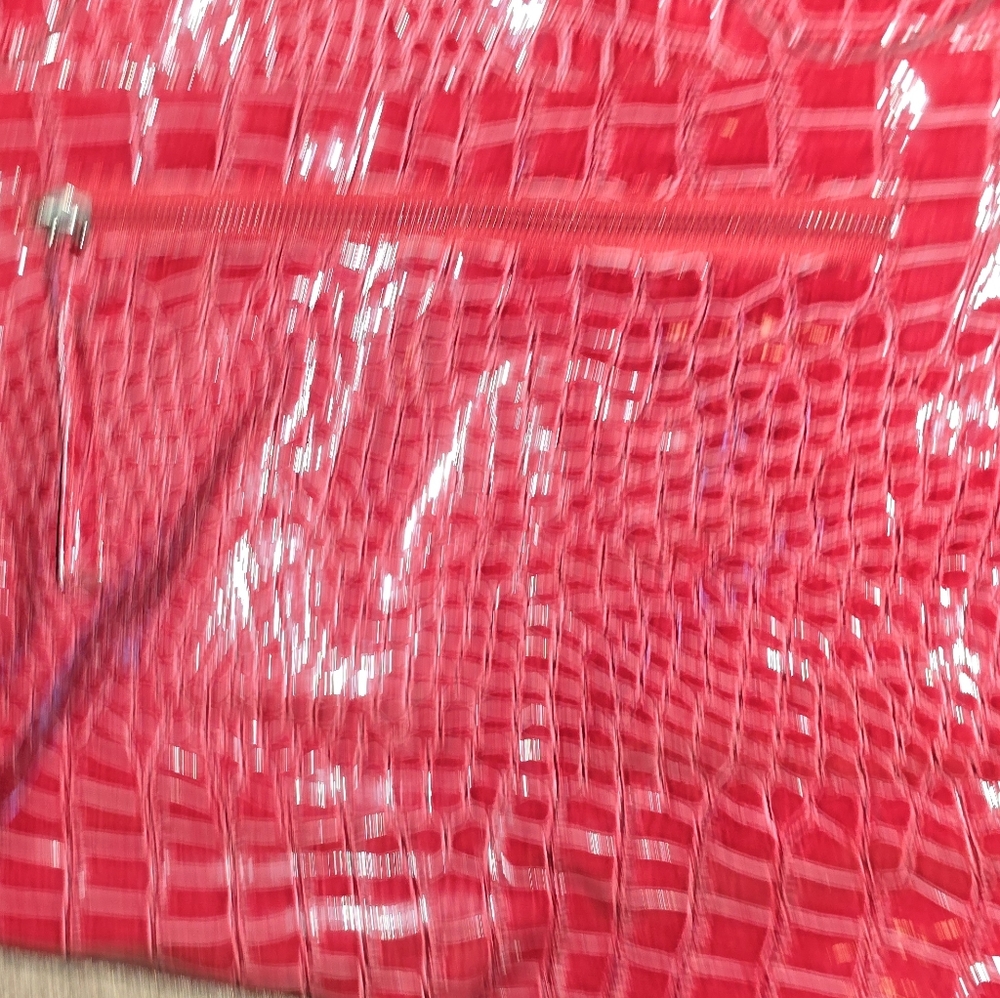 Cato Red Crocodile Pattern Tote